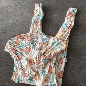 Behold Baby size 18/24 month bamboo pajama zippy smiley faces